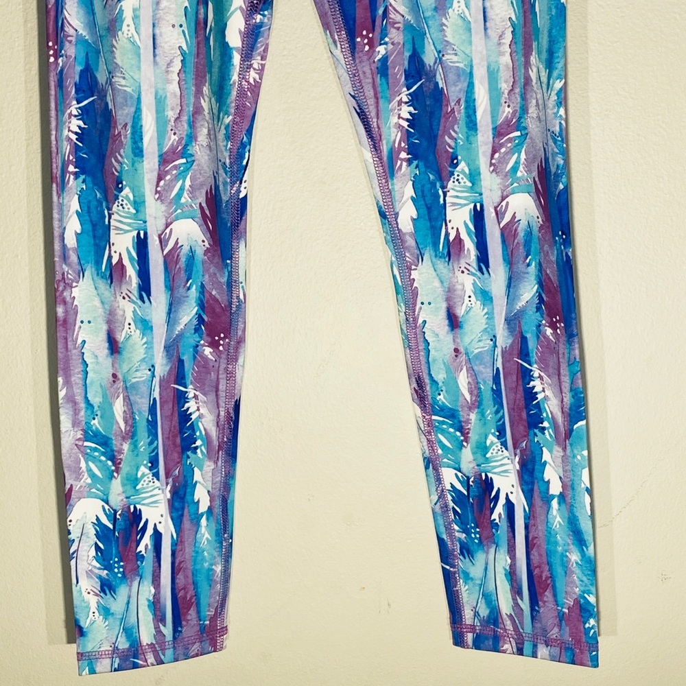 Girl Workout Legging***Feather Print**Youth 12 $89 - Picture 4 of 6